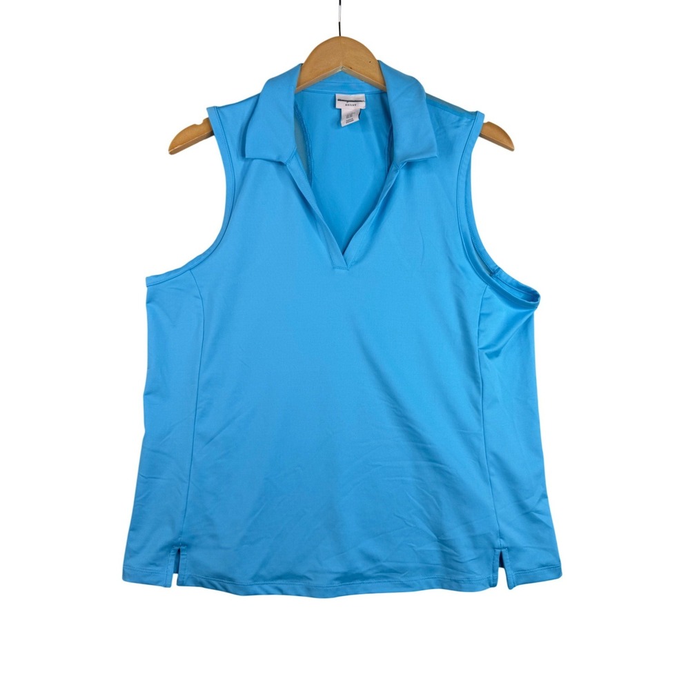 Tommy Bahama Active Women's Sleeveless Golf Polo Shirt size XL Blue